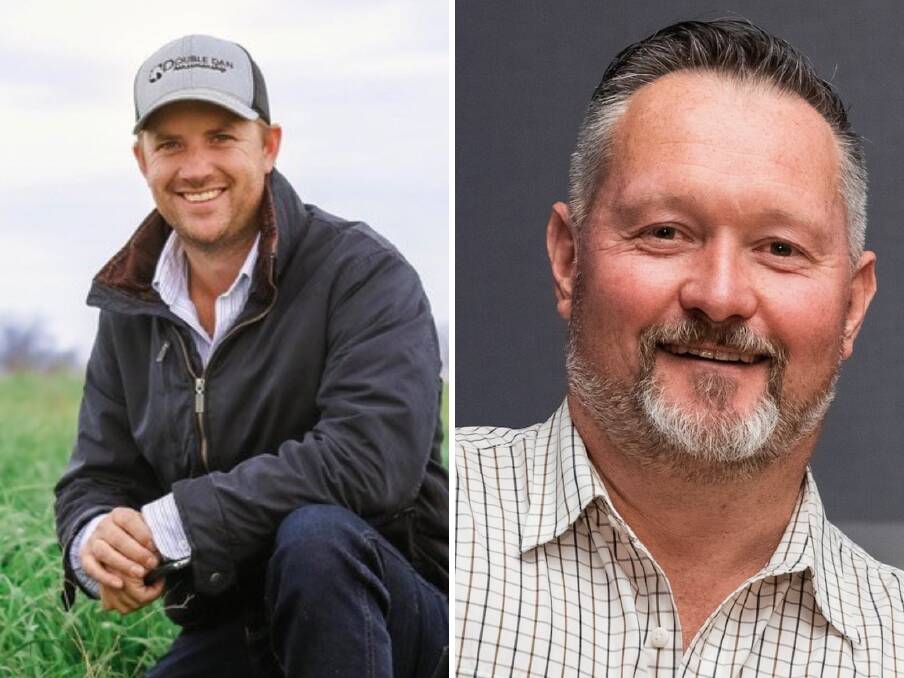 Finalists Queensland beef producer Adam Coffey and Matt Dalgleish from Episode 3. Pictures supplied.