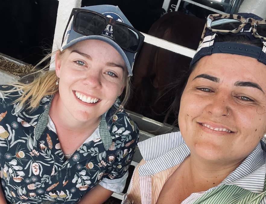 
Ms Michalek (left) and Ms Grants first year as live export licence holders has been nothing short of a rollercoaster.
