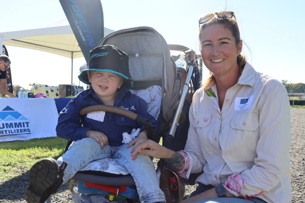 Bodhi Hayes, 3 and Sarah Stanaitis, Hayes Farm, Cookernup.