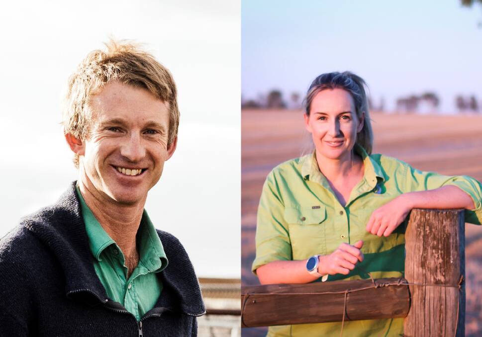 Charles Downie (left), a Nuffield scholar from Tasmania, spoke practically about how hes managed a labour and skills shortage on his farm. WA scholar Kathryn Fleay expressed the importance of working with people who dont come from an agricultural background, at a time where labour is in short supply.