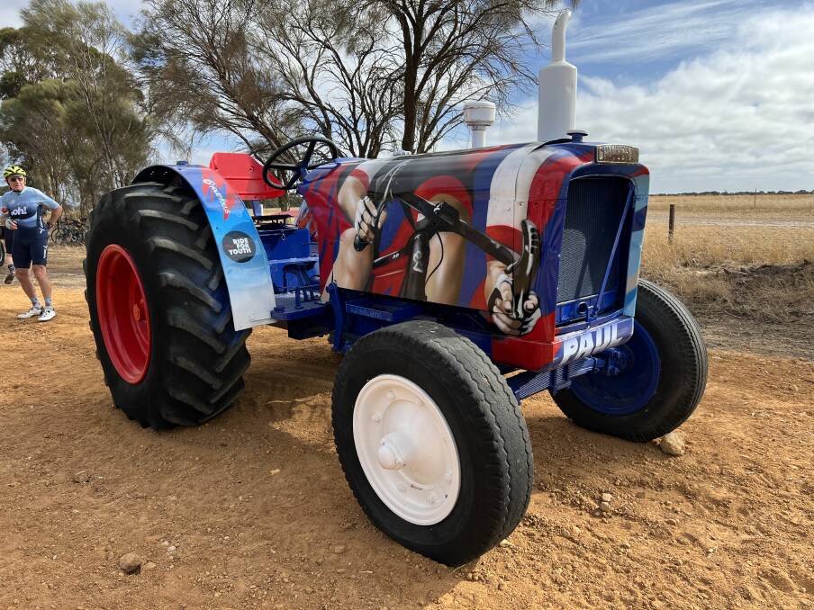 The tractor in honour of Paul Perrott, designed by Jerome Davenport. Picture is supplied.