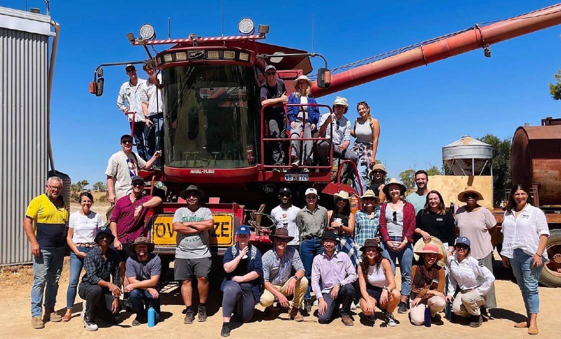 Notre Dame medical students at Ashdale Farm in Merredin last year. A new group will soon visit 14 rural towns, including Brookton, Katanning, Bruce Rock, Corrigin, Kellerberrin, Kondinin, Merredin, Moora, Southern Cross and Wongan Hills, to experience rural life first-hand and gain insight into healthcare realities. 