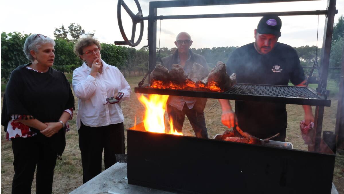 Ryans Quality Meats chefs prepared an entrée of low and slow cooked beef ribs and mains of dry-aged tomahawk steak (inset), with meat supplied by Stirling Ranges Beef.