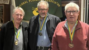 Winners of the National Vintage competition Aaron Ockwell (left), Clem Riley, Russell Sanders. Picture supplied.