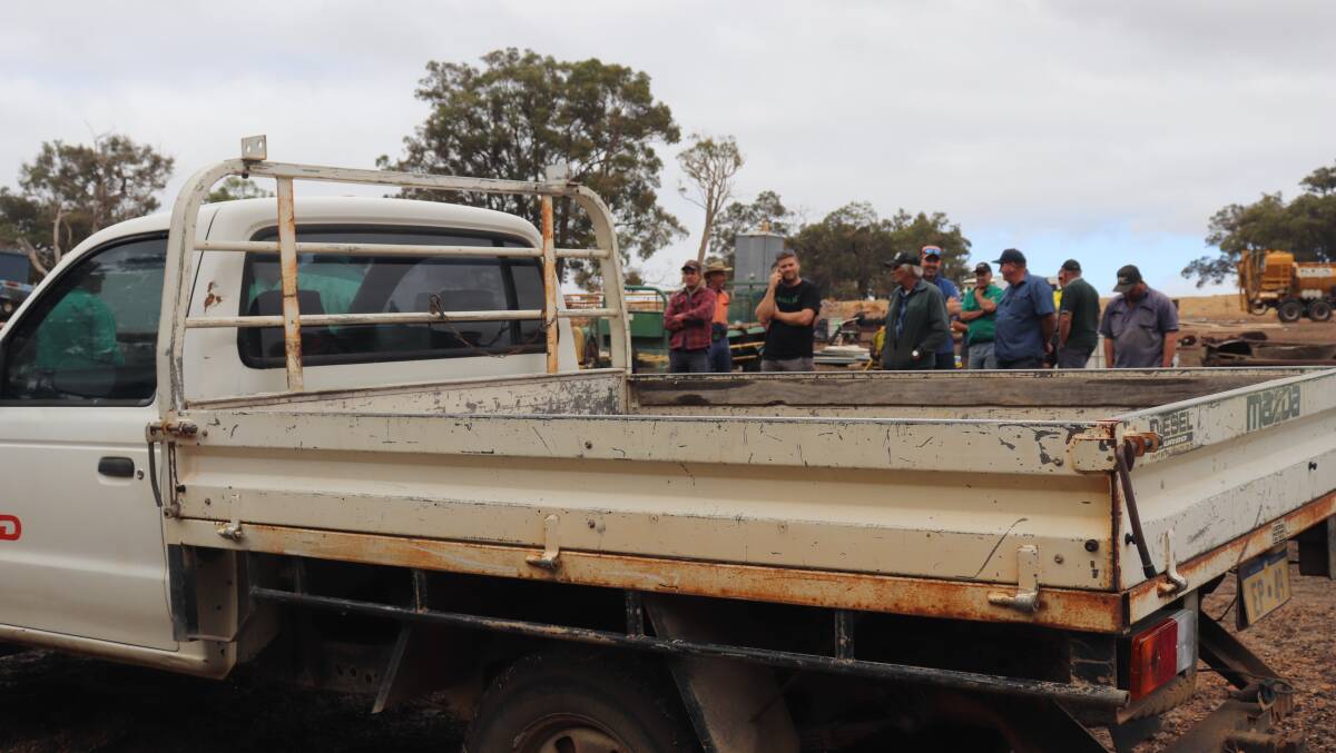 This Mazda Bravo ute sold for $3400 at the clearing sale near Harvey last week.