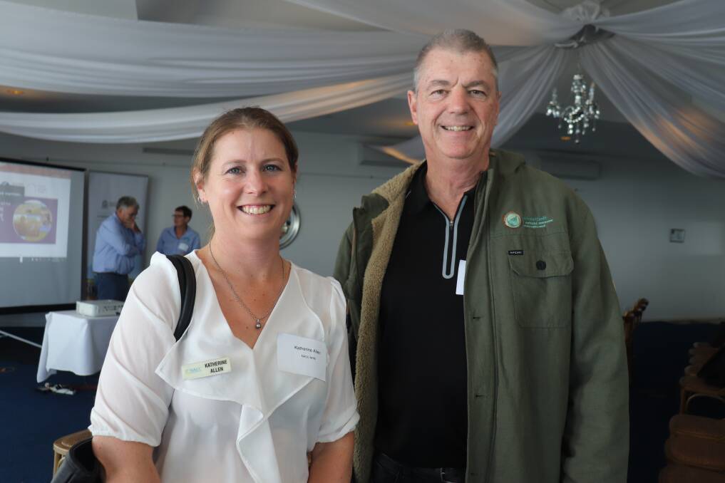 Northern Agricultural Catchments Council chief executive officer Katherine Allen and Wheatbelt NRM chief executive officer Karl O'Callaghan.