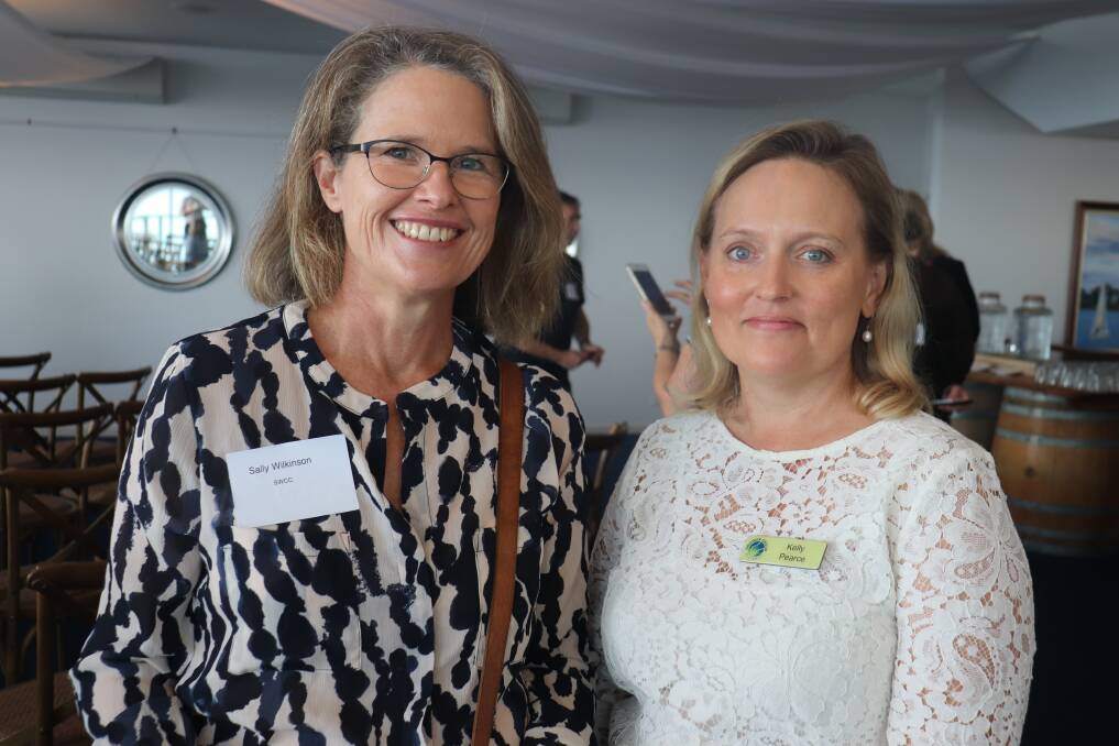 South West Catchments Council chief executive officer Sally Wilkinson (left) and Grower Group Alliance director Kelly Pearce.