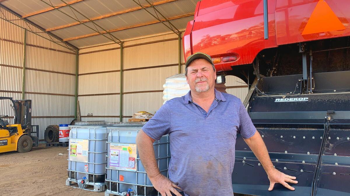 Grant Tuckwell and his wife Lindsay have started dry seeding at their farm in Kondinin.