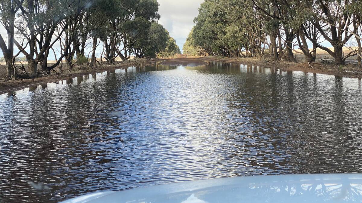 Heavy rainfall was received on Peter and Barb Terrell's property west of Esperance.