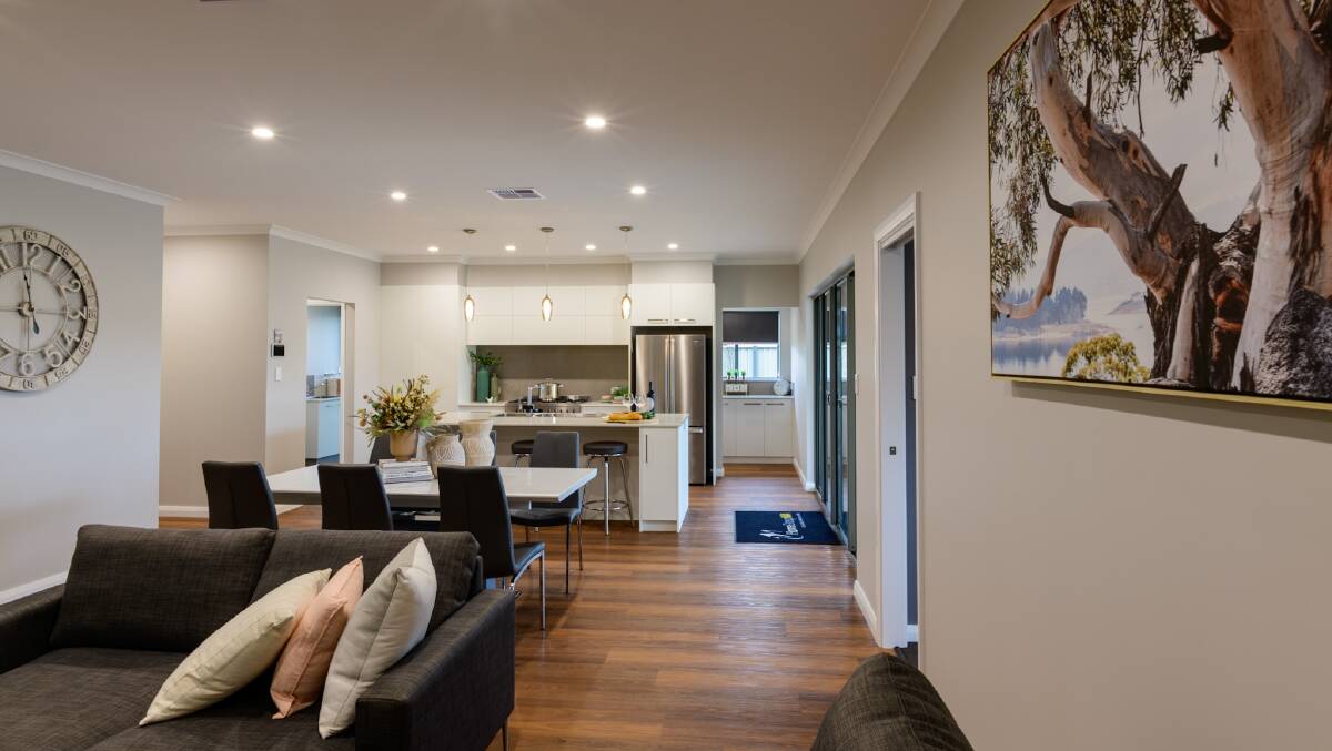  Open plan living in The Procida by Home Group WA Great Southern.