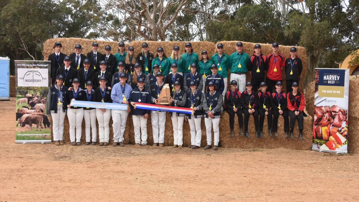More than 50 students from five schools participated in the Harvey Beef Gate 2 Plate Schools Challenge. Taking home the top two placings in the event were two teams from the WA College of Agriculture, Denmark.