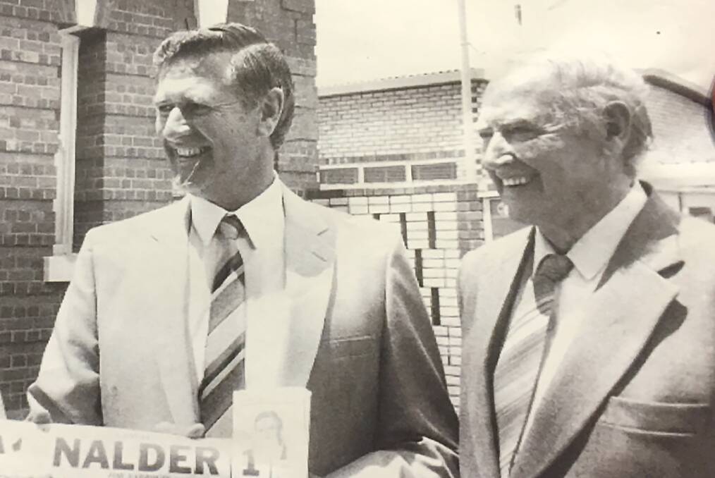 Cambell Nalder and his father Sir Crawford combined farming and politics to bring a spotlight on Wagin.