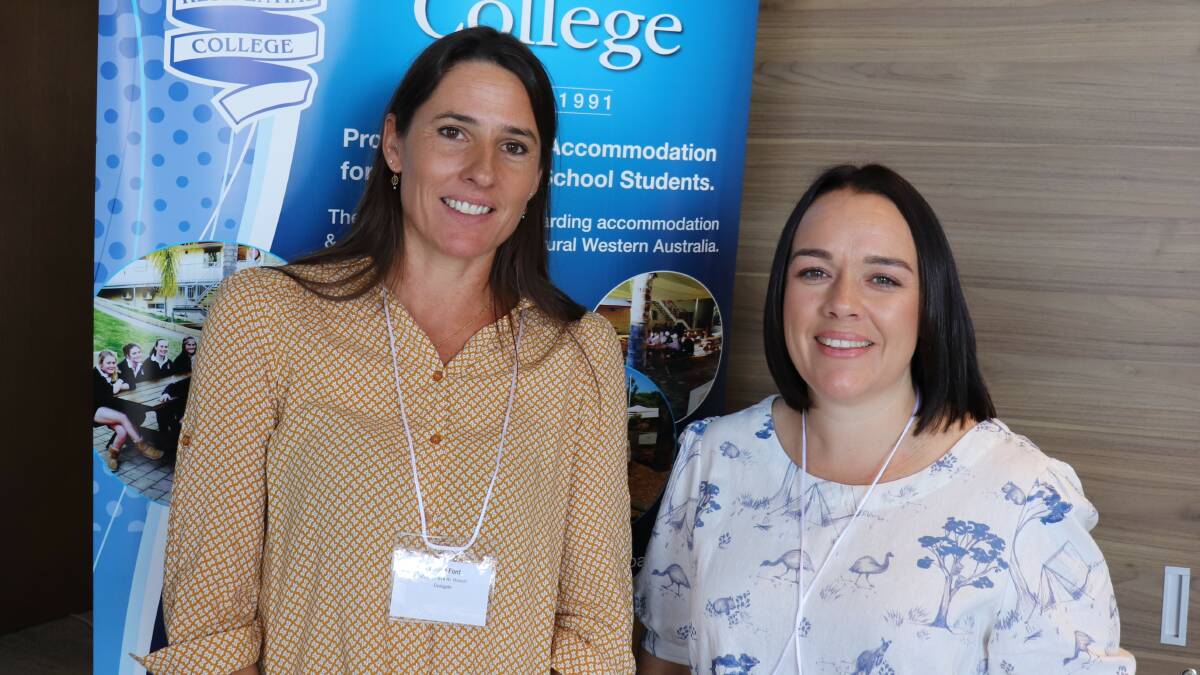 Meekatharra Air Branch delegate Louise Ford (left) with Goldfields Eyre branch delegate Elyce Donaghy.