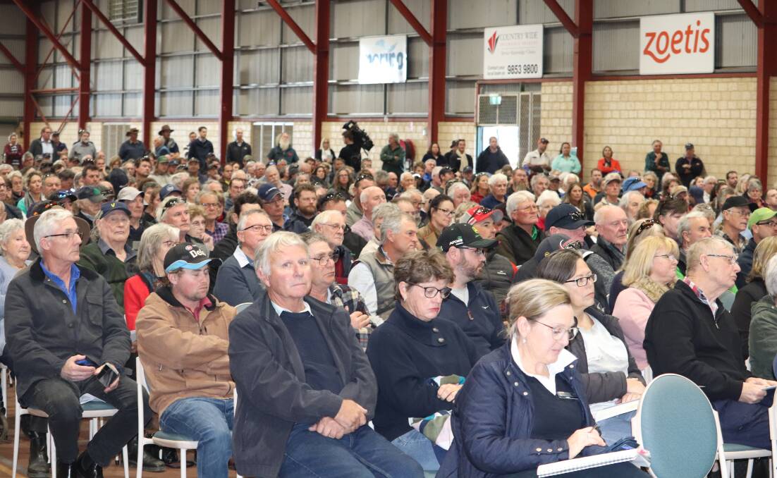 More than 600 people attended the WAFarmers meeting in Katanning on Monday.
