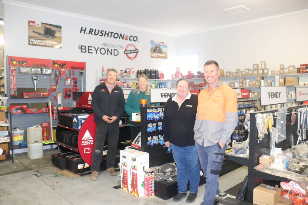 H Rushton & Co employs nine people, including five technicians. Pictured are Chris Rayner (left), parts sales, Tracey Walawski and Sharon Tracey, administration and managing director Damien Rushton.
