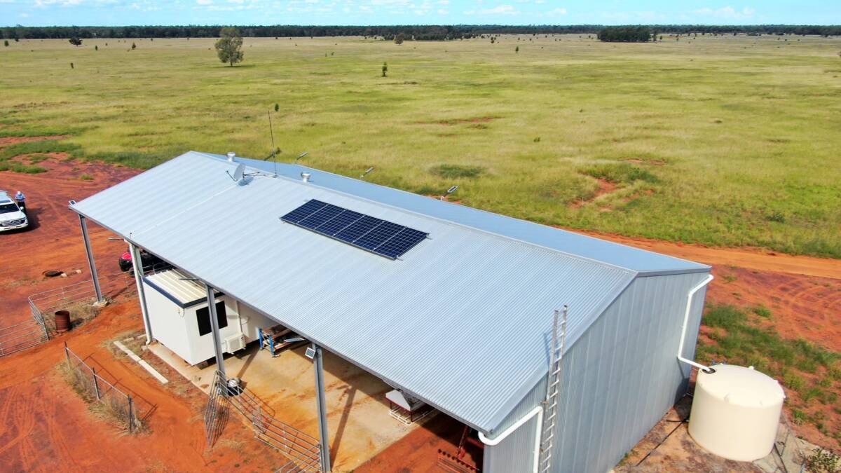 Accommodation is a two bedroom ATCO unit positioned under a large machinery shed with off grid solar power. Picture supplied